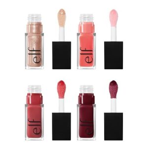e.l.f. Glow Reviver Quad Goals Lip Oil Kit, Lip Gloss For A High-Gloss Finish & Sheer Wash Of Color, Non-Sticky, Vegan & Cruelty-Free, 4 Glosses - Image 7