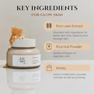 Beauty of Joseon Ground Rice and Honey Glow Mask Pore Sebum Care for Dry Sensitive Skin Korean Skin Care 150ml, 5.07 fl.oz - Image 4