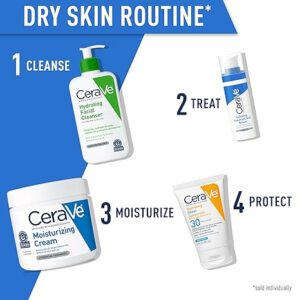 CeraVe Moisturizing Cream | Body and Face Moisturizer for Dry Skin | Body Cream with Hyaluronic Acid and Ceramides | Daily Moisturizer | Oil-Free | Fragrance Free | Non-Comedogenic | 19 Ounce - Image 2
