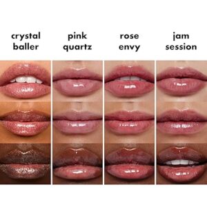 e.l.f. Glow Reviver Quad Goals Lip Oil Kit, Lip Gloss For A High-Gloss Finish & Sheer Wash Of Color, Non-Sticky, Vegan & Cruelty-Free, 4 Glosses - Image 4