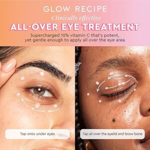 Glow Recipe Guava Vitamin C Brightening Eye Cream - Hydrating Under Eye Cream with Niacinamide, Peptides & Caffeine - Firming & Illuminating Dark Circles Under Eye Treatment for Puffiness (15ml) - Image 3
