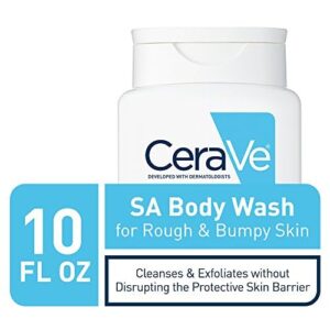 CeraVe Body Wash with Salicylic Acid | Fragrance Free Body Wash to Exfoliate Rough and Bumpy Skin | Allergy Tested | 10 Ounce - Image 4